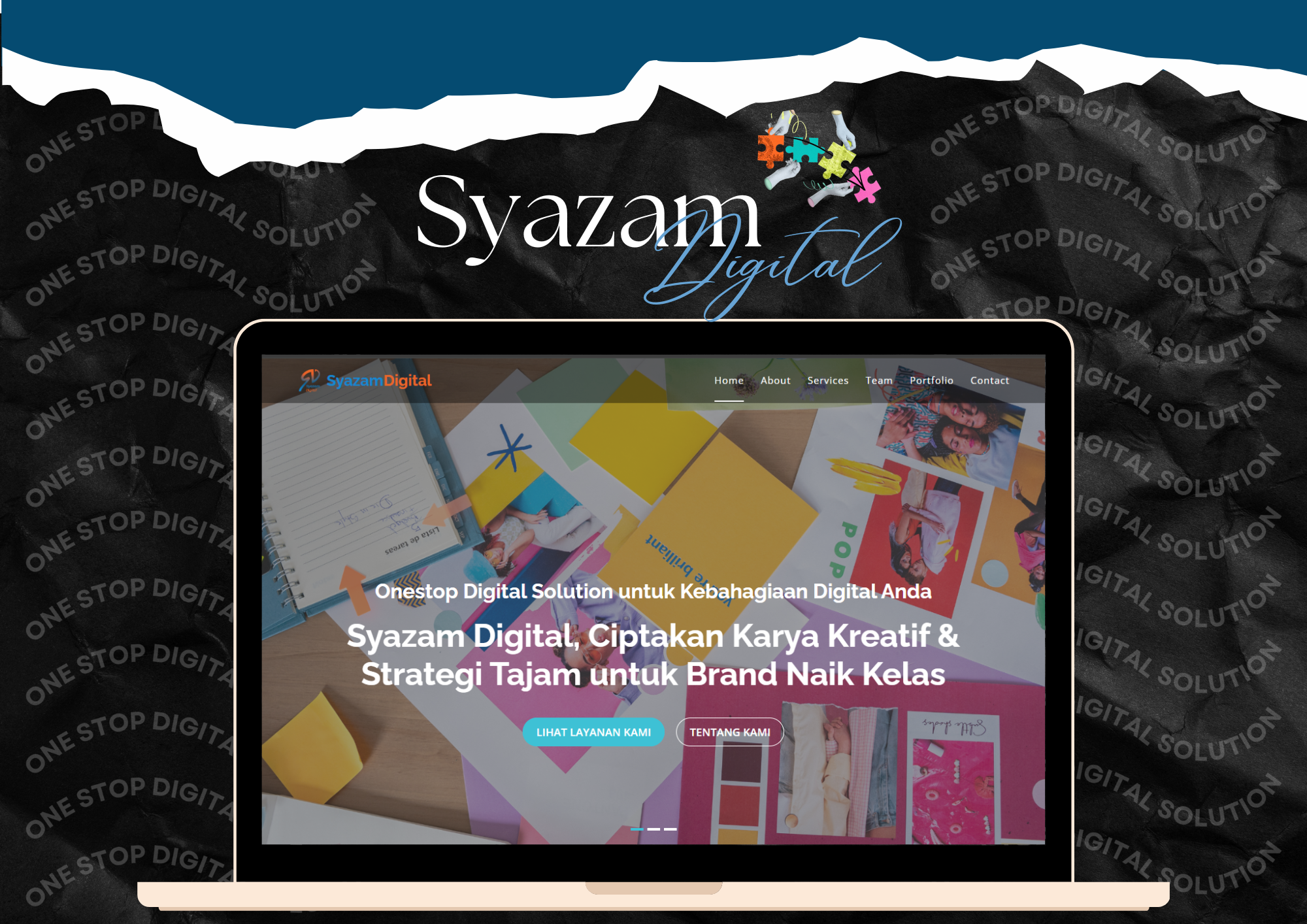 Syazam Website Preview