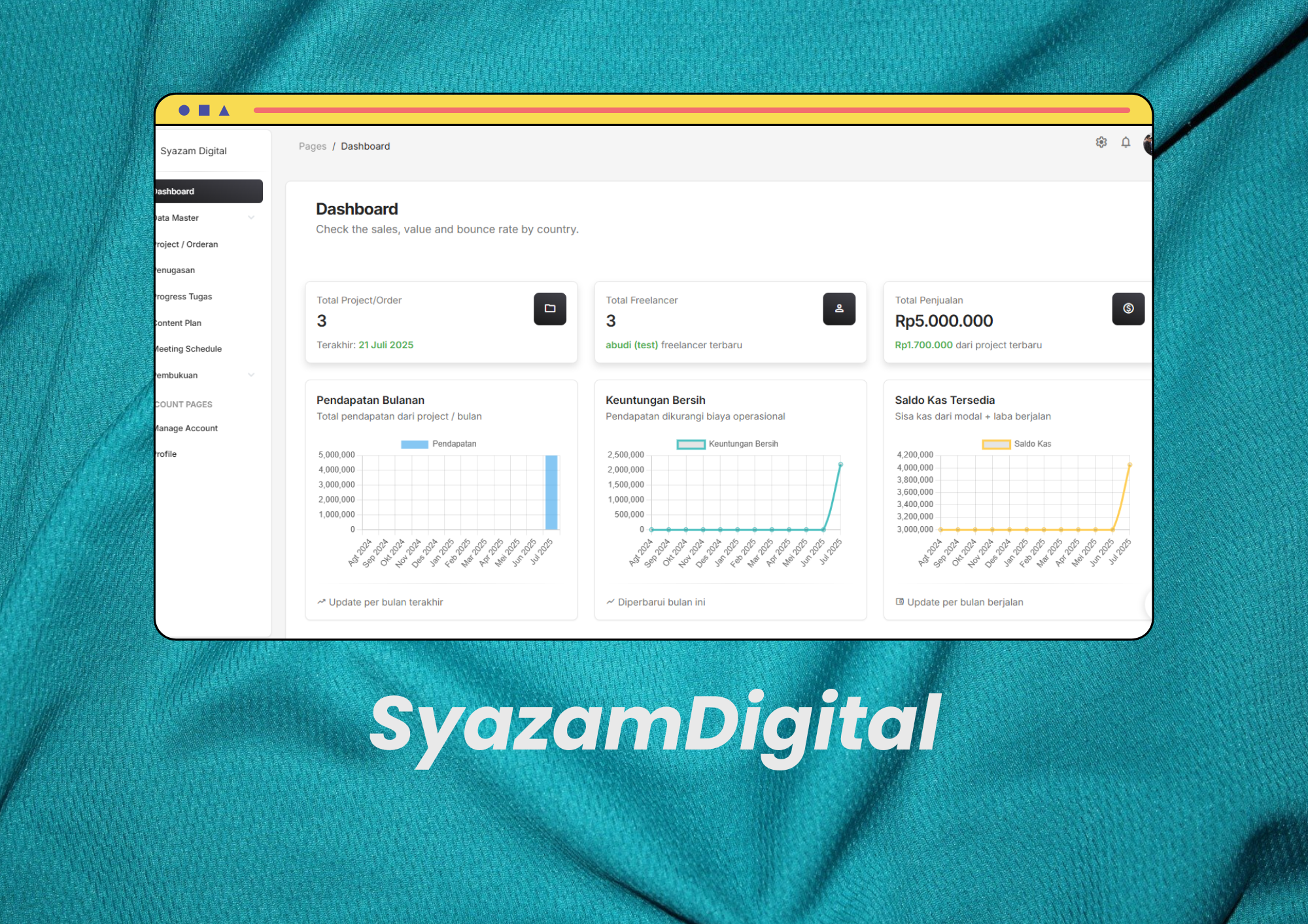 Digital Agency System Screenshot 1
