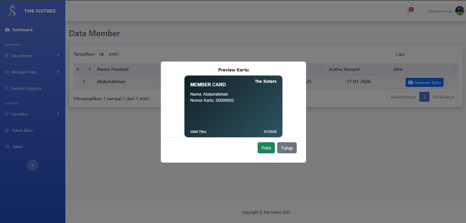 Abaya System Screenshot 2