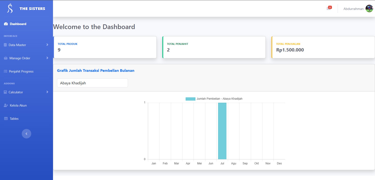 Abaya System Screenshot 1